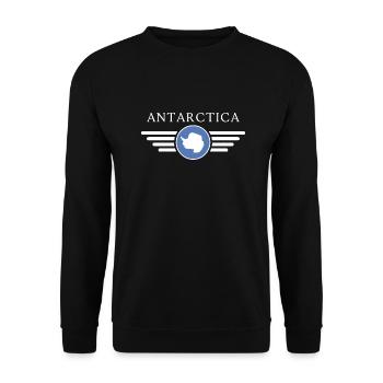 I Love Antarctica, Elegance Style Design T-Shirt - Unisex Sweatshirt - black - Front - Alina (178cm) & Michal (187cm)