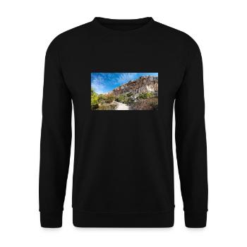 Formation rocheuse de Dingli près des falaises de Dingli, Malte - Sweat-shirt Unisexe - noir - Devant - Alina (178cm) & Michal (187cm)