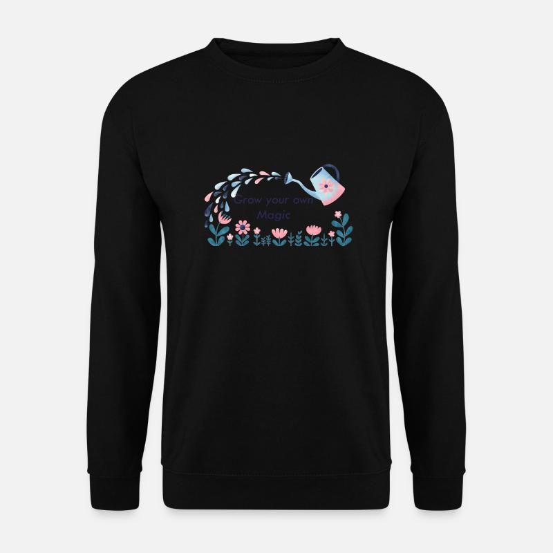 MAGIC GARDEN ohne Hintergrund - Unisex Pullover - Schwarz