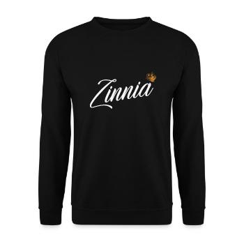 Zinnia Nom pour Femme Enfants Bambins - Zinnia - Sweat-shirt Unisexe - noir - Devant - Alina (178cm) & Michal (187cm)
