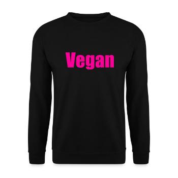 Vegan - Unisex Pullover - Schwarz - Vorne - Alina (178cm) & Michal (187cm)