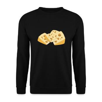 Käse - Unisex Pullover - Schwarz - Vorne - Alina (178cm) & Michal (187cm)