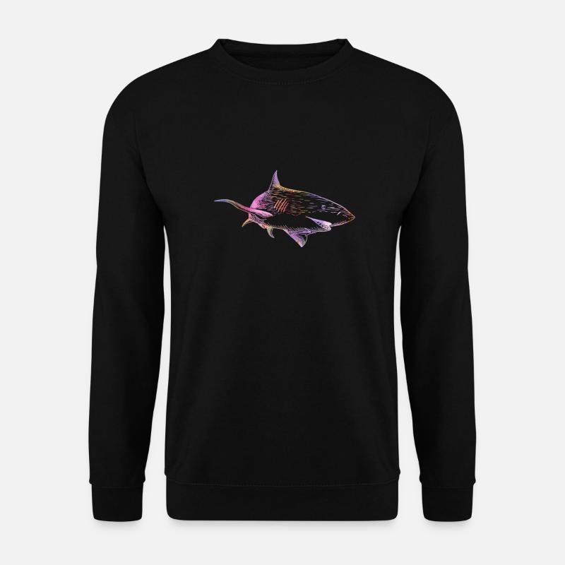 Shark color - Unisex Pullover - Schwarz