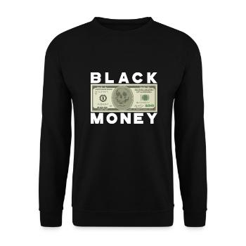 BLACK MONEY - Sweat-shirt Unisexe - noir - Devant - Alina (178cm) & Michal (187cm)