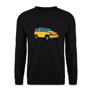 Auto - Unisex Pullover - Schwarz - Vorne - Alina (178cm) & Michal (187cm)