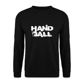 Handball T shirt - Unisex Sweatshirt - black - Front - Alina (178cm) & Michal (187cm)