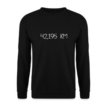 Marathon - running - sport - running - jogging - Unisex Sweatshirt - black - Front - Alina (178cm) & Michal (187cm)