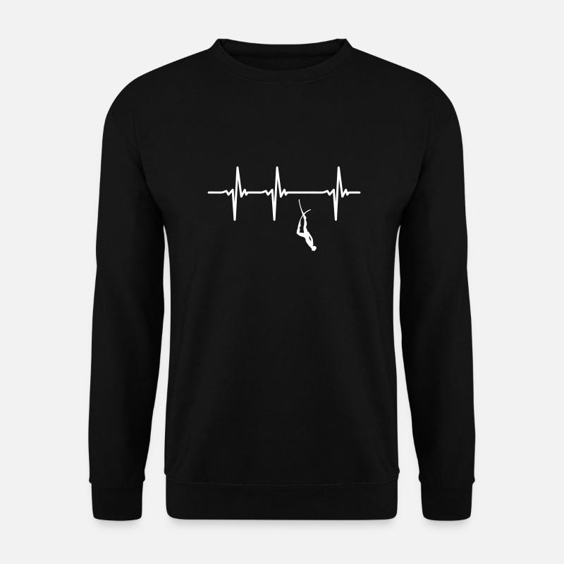 Herzschlag Apnoe - Unisex Pullover - Schwarz
