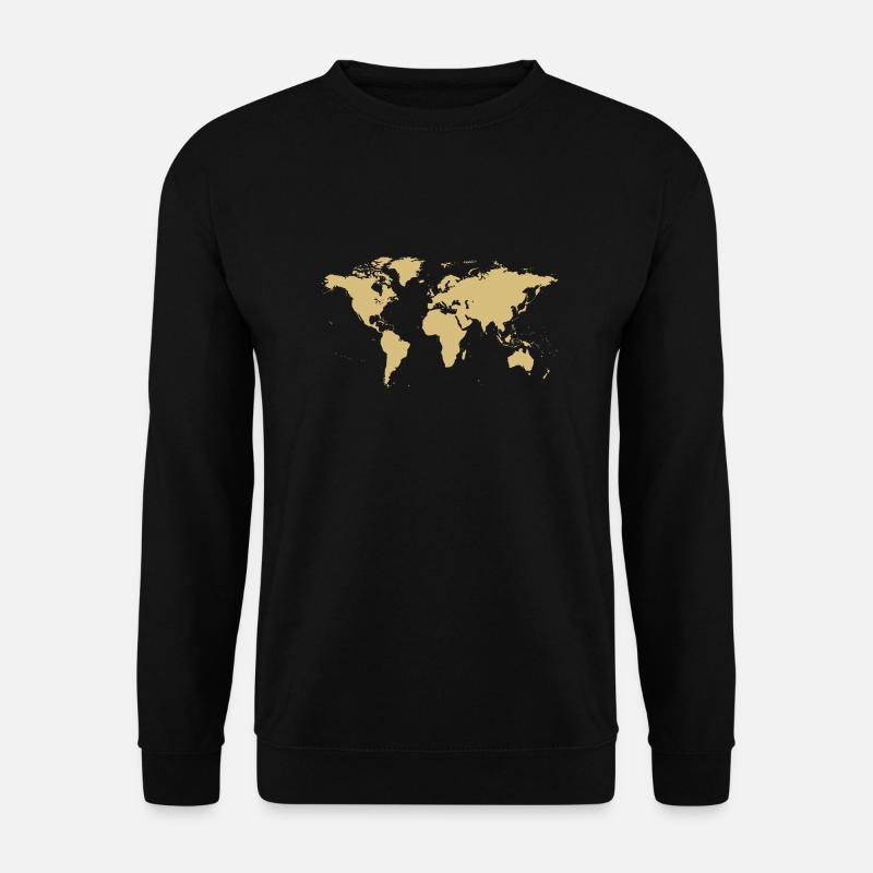 World map map - Unisex Sweatshirt - black