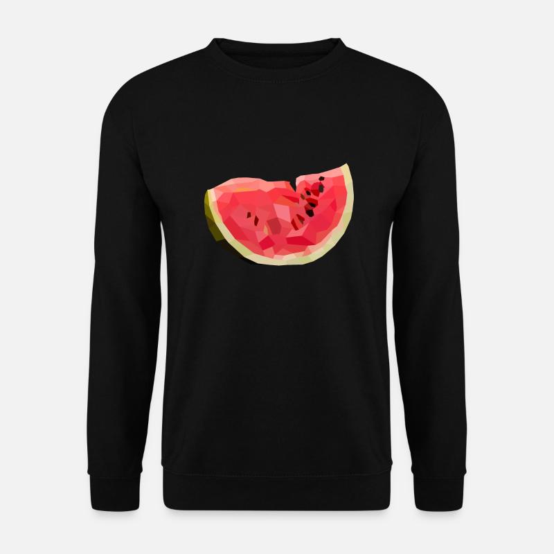 Melon melon in polygon style - Unisex Sweatshirt - black