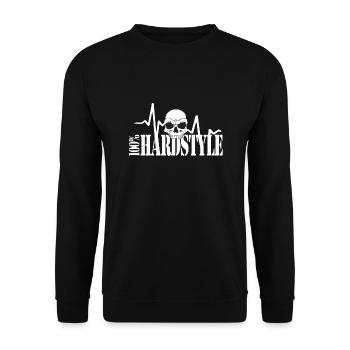100% Hardstyle - Unisex Pullover - Schwarz - Vorne - Alina (178cm) & Michal (187cm)