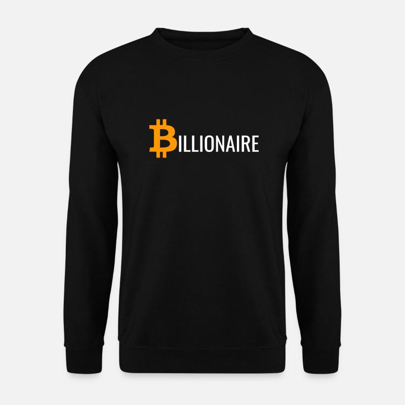 Milliardär Bitcoin - Unisex Pullover - Schwarz