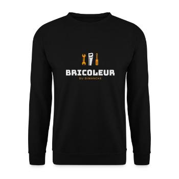 Bricoleur du dimanche - Sweat-shirt Unisexe - noir - Devant - Alina (178cm) & Michal (187cm)