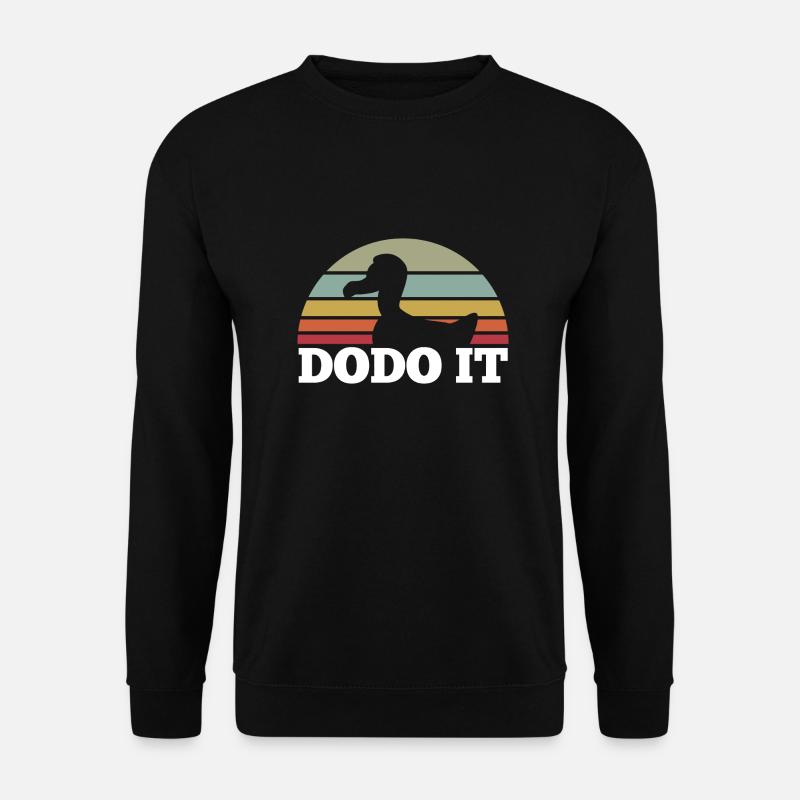 Dodo it vintage retro Motiv - Unisex Pullover - Schwarz