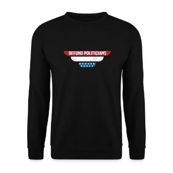 Politician dismissed - Unisex Sweatshirt - black - Front - Alina (178cm) & Michal (187cm)
