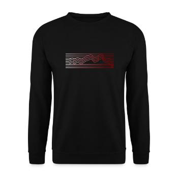 simple mountains - Unisex Pullover - Schwarz - Vorne - Alina (178cm) & Michal (187cm)