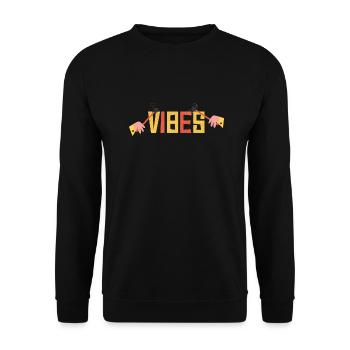 Vibes - Vibraphone Musician Vintage Jazz - Unisex Sweatshirt - black - Front - Alina (178cm) & Michal (187cm)