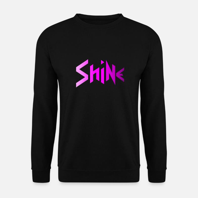 SHINE - PURPLE CITY NEON 1980s 16 Bit Design - Unisex Pullover - Schwarz