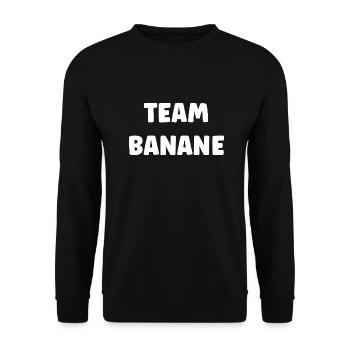 team banane - Sweat-shirt Unisexe - noir - Devant - Alina (178cm) & Michal (187cm)