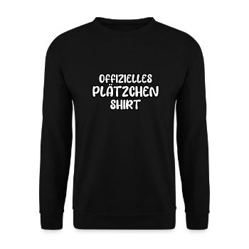 Offizielles Plätzchenshirt - Schokoladen Plätzchen - Unisex Pullover - Schwarz - Vorne - Alina (178cm) & Michal (187cm)