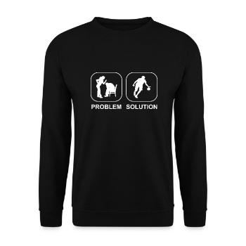 Handball Club Handball Handball Handball Player - Sweat-shirt Unisexe - noir - Devant - Alina (178cm) & Michal (187cm)