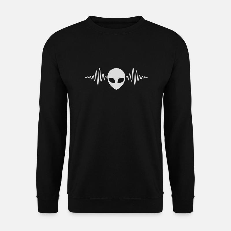 Impulsion de fréquence Tête extraterrestre - Sweat-shirt Unisexe - noir