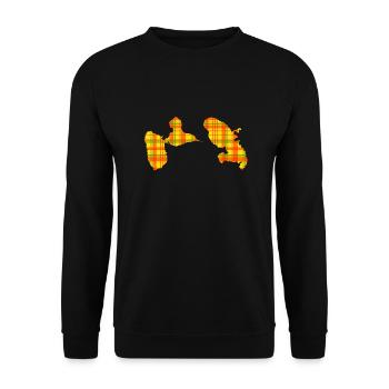 Guadeloupe Martinique - Unisex Pullover - Schwarz - Vorne - Alina (178cm) & Michal (187cm)