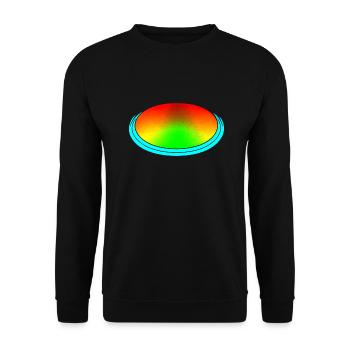 Rainbow dégradé coloré cool rétro tendance Art 1 - Sweat-shirt Unisexe - noir - Devant - Alina (178cm) & Michal (187cm)