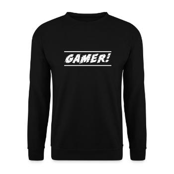 Game Gaming PC - Unisex Pullover - Schwarz - Vorne - Alina (178cm) & Michal (187cm)