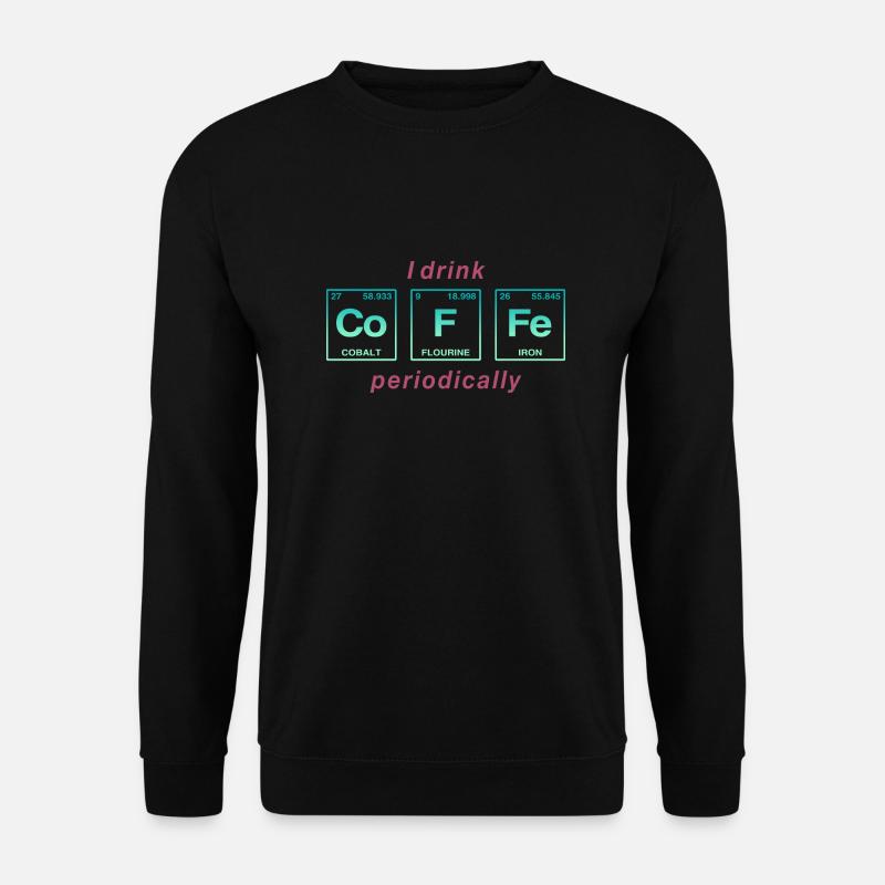 COFFEE - mit Elementen des Persiodensystems - Unisex Pullover - Schwarz