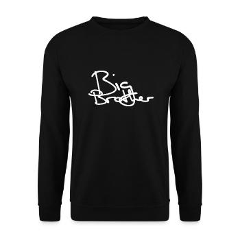BIG BROTHER HANDGESCHRIEBEN - Unisex Pullover - Schwarz - Vorne - Alina (178cm) & Michal (187cm)
