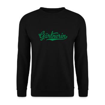 Gärtnerin - Unisex Pullover - Schwarz - Vorne - Alina (178cm) & Michal (187cm)