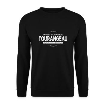 Tourangeau de Touraine - Sweat-shirt Unisexe - noir - Devant - Alina (178cm) & Michal (187cm)