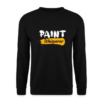 Paint Whisperer Professional Painter Job - Unisex Sweatshirt - black - Front - Alina (178cm) & Michal (187cm)