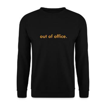 absence du bureau - Nicht im Büro - ausserhaus - Außense - Sweat-shirt Unisexe - noir - Devant - Alina (178cm) & Michal (187cm)