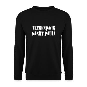 Tick pack St. Pauli - Unisex Sweatshirt - black - Front - Alina (178cm) & Michal (187cm)