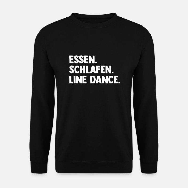 Line Dance Tänzer - Unisex Pullover - Schwarz