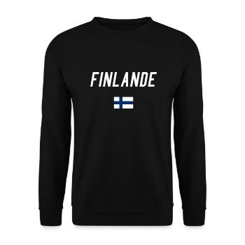 finland - Sweat-shirt Unisexe - noir - Devant - Alina (178cm) & Michal (187cm)