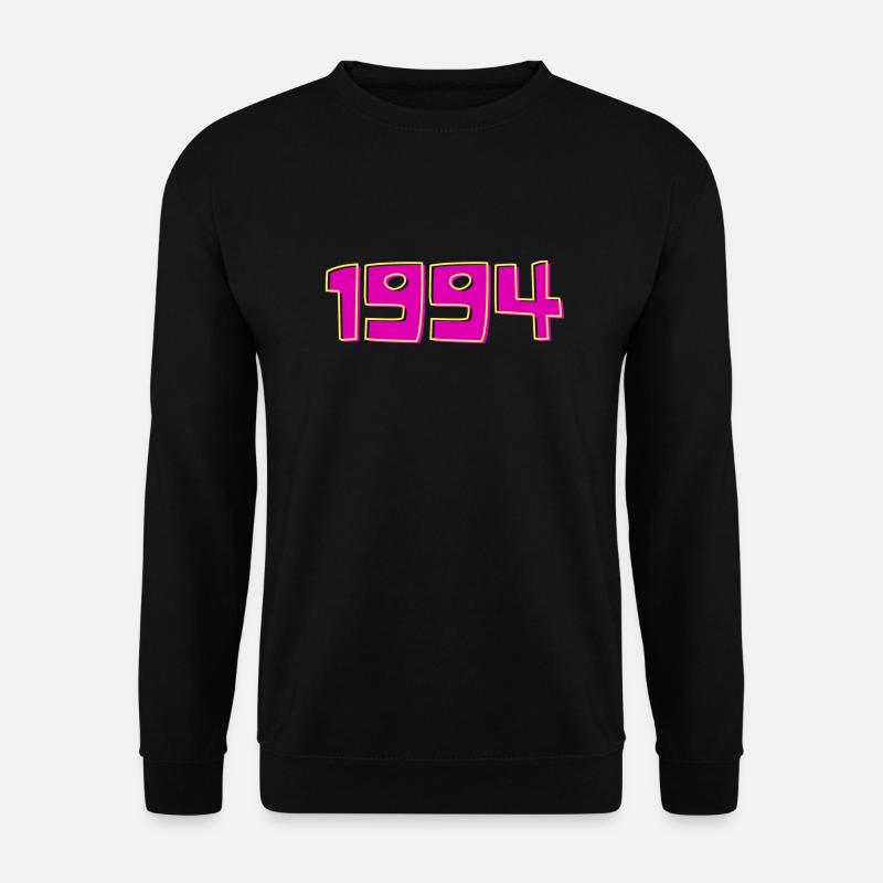 Year 1994 Pink and Yellow - Unisex Sweatshirt - black
