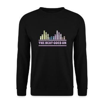 The Beat passe sur DJ Musician Equalizer - Sweat-shirt Unisexe - noir - Devant - Alina (178cm) & Michal (187cm)