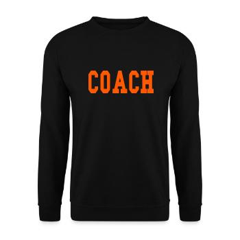 Trainer Coach Sportart - Unisex Pullover - Schwarz - Vorne - Alina (178cm) & Michal (187cm)
