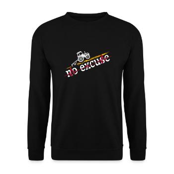 Tractor Farmer Tractor Driver Farmer Field - Unisex Sweatshirt - black - Front - Alina (178cm) & Michal (187cm)