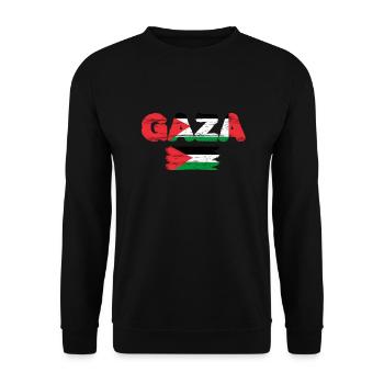 Gaza vintage - Unisex Sweatshirt - black - Front - Alina (178cm) & Michal (187cm)