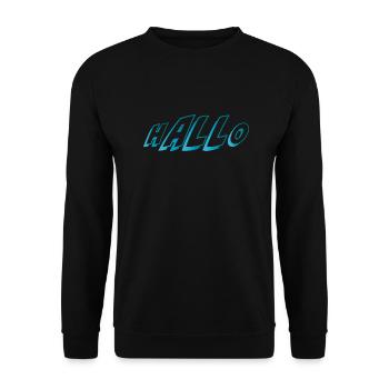 T-shirt hALLo 1 - Sweat-shirt Unisexe - noir - Devant - Alina (178cm) & Michal (187cm)