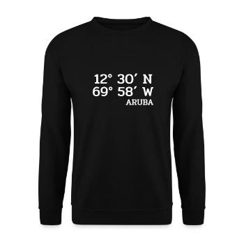 Aruba Coordinaters - Coordinates - Caribbean - Unisex Sweatshirt - black - Front - Alina (178cm) & Michal (187cm)