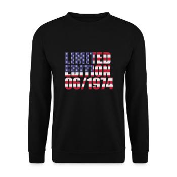 50th Anniversary Limited Edition USA 06/1974 - Unisex Sweatshirt - black - Front - Alina (178cm) & Michal (187cm)