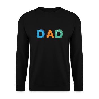 Dad of the Birthday Monster 1st Birthday Family - Unisex Sweatshirt - black - Front - Alina (178cm) & Michal (187cm)