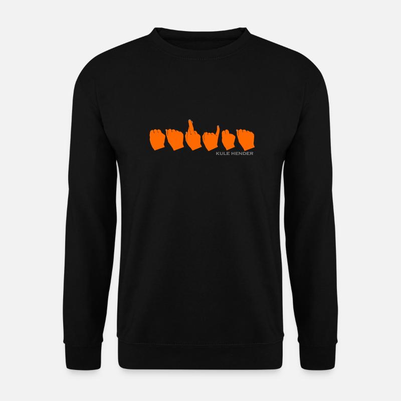 Marina (orange) - Unisex Sweatshirt - black