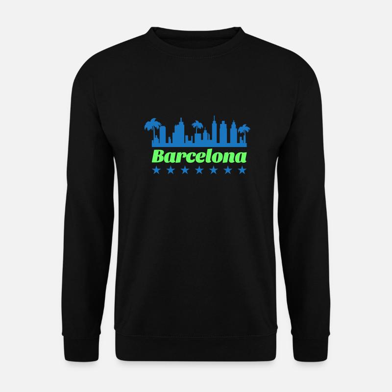 barcelona - Unisex Pullover - Schwarz