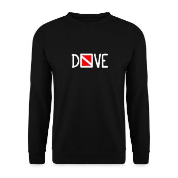 Plongée Plongeur Down Flag Plongée sous-marine Taucher Tauchen - Sweat-shirt Unisexe - noir - Devant - Alina (178cm) & Michal (187cm)
